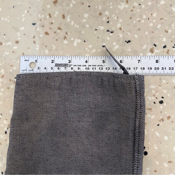 Western Diesel heeled platform boot distressed leather black grey denim harness - Picture 13 of 16